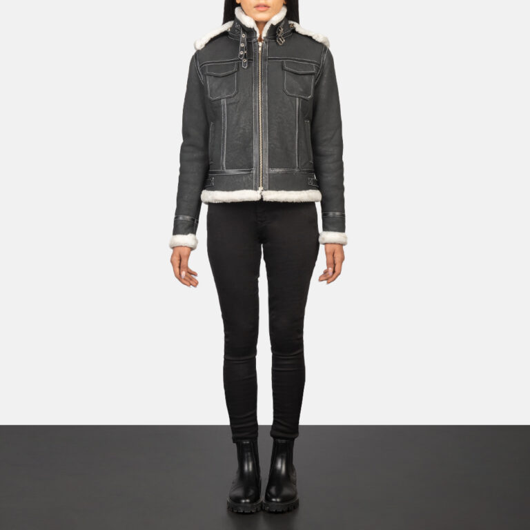 Women's+Fiona+Black+Hooded+Shearling+Leather+Jacket+Full+Length-2-1652195283439
