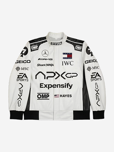 Grand Prix Brad Pitt F1 APX GP Racing Leather Jacket