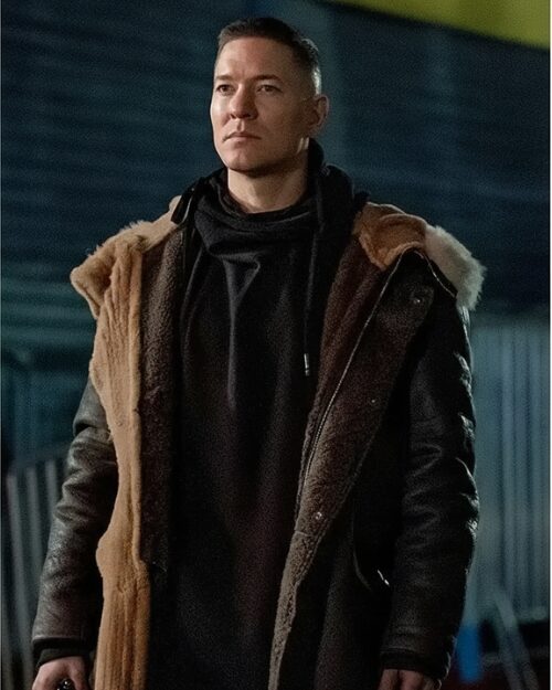 Tommy Egan Power Book IV Leather Shearling Coat