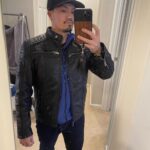 Accident Man Mike Fallon Black Leather Jacket