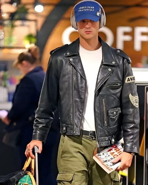 Avirex Jacob Elordi Leather Jacket