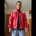 MJ Beat it Red Faux Leather Jacket