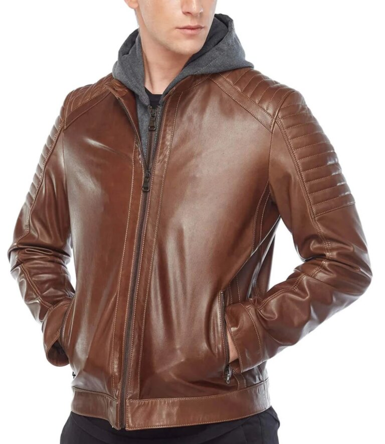 Element-Brown-Detachable-Hooded-Leather-Jacket-4