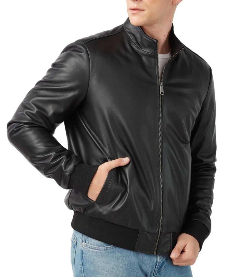Genesis-Black-Leather-Bomber-Jacket-6