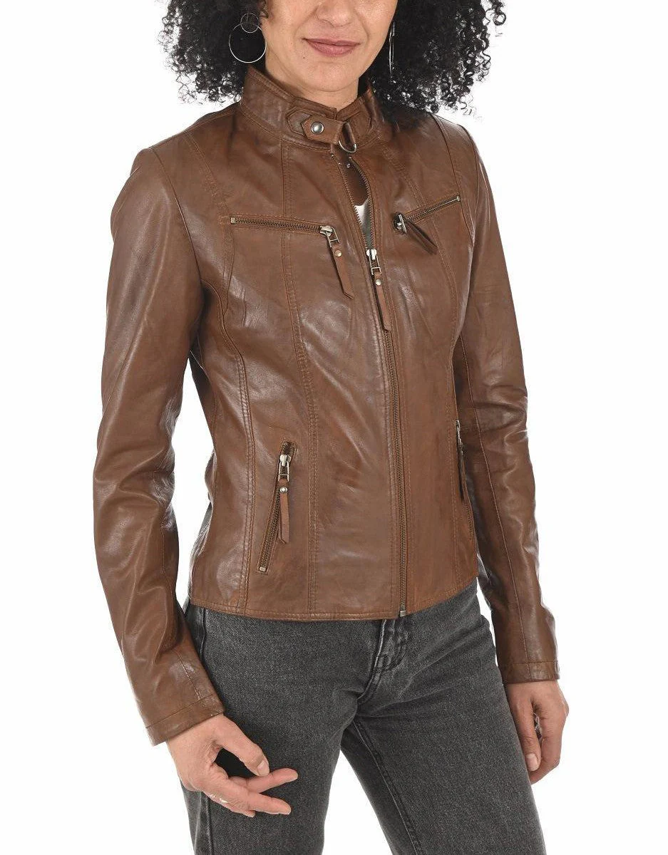 Glimmer-Brown-Leather-Biker-Jacket