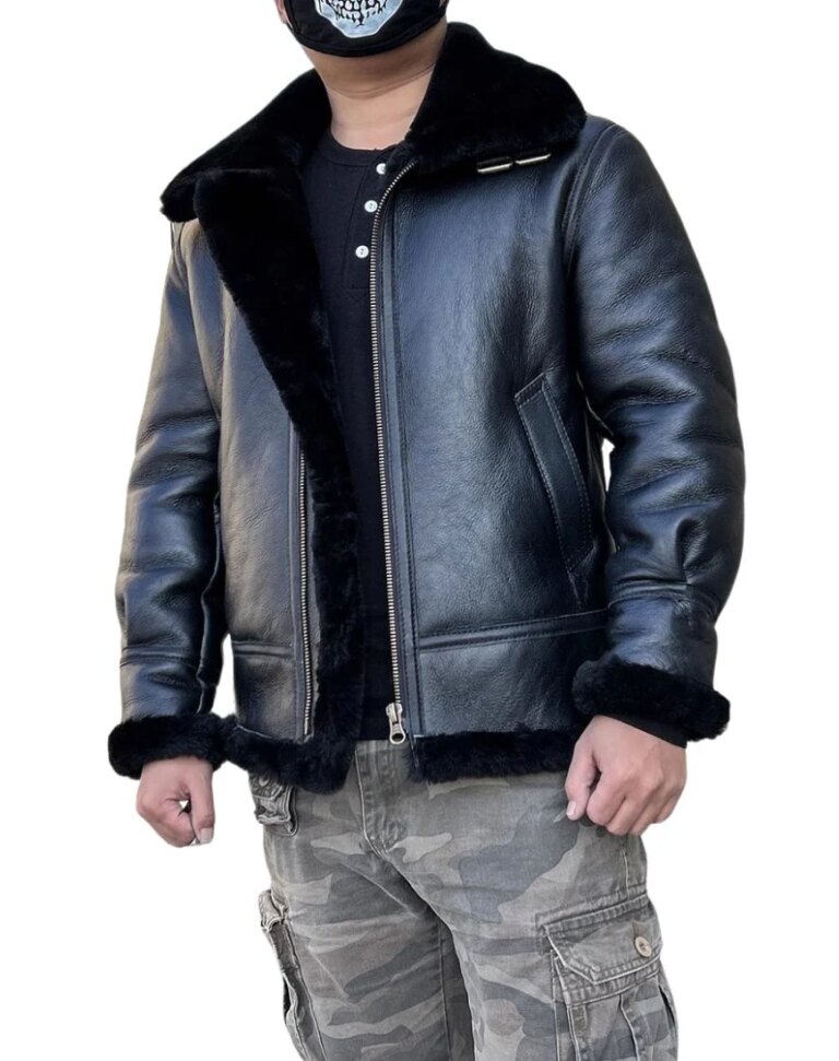 Men_sArcticBlackBomberLeatherJacketSide