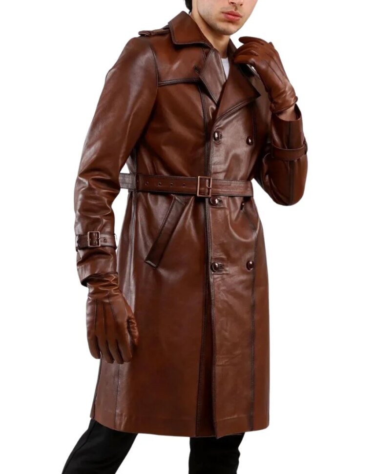 Men_sAstroTanLeatherTrenchCoatfront2