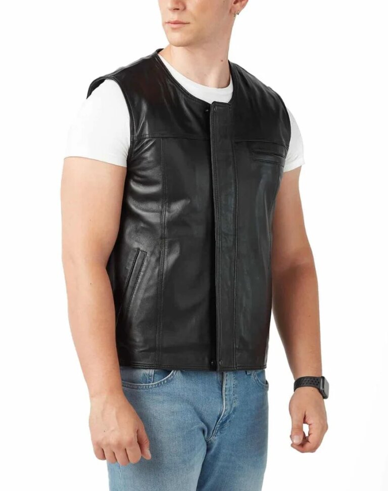 Men_sFuegoBlackLeatherVestside1