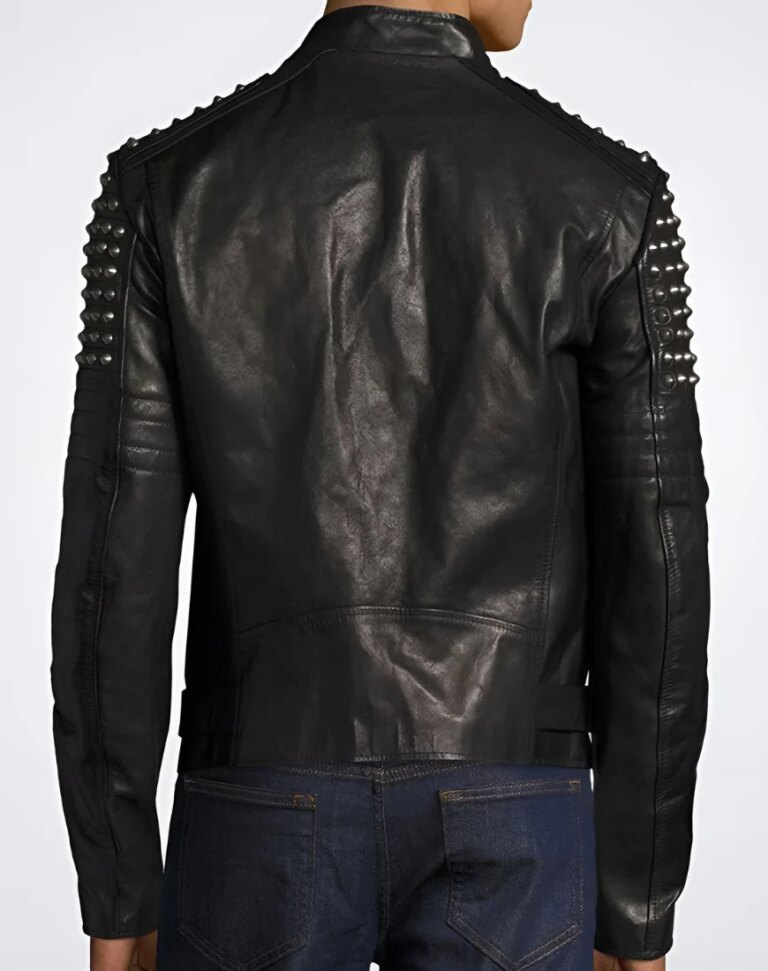 Men_sMaestroBlackStuddedBikerLeatherJacketback