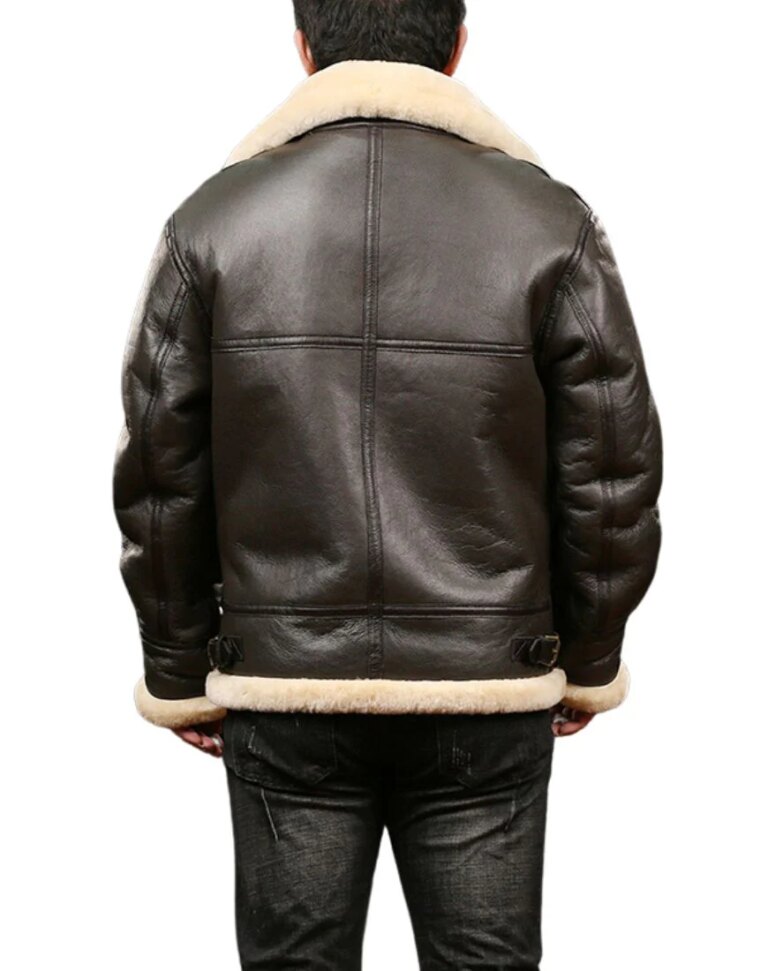MensAlpineA-2BrownBomberLeatherJacketBack