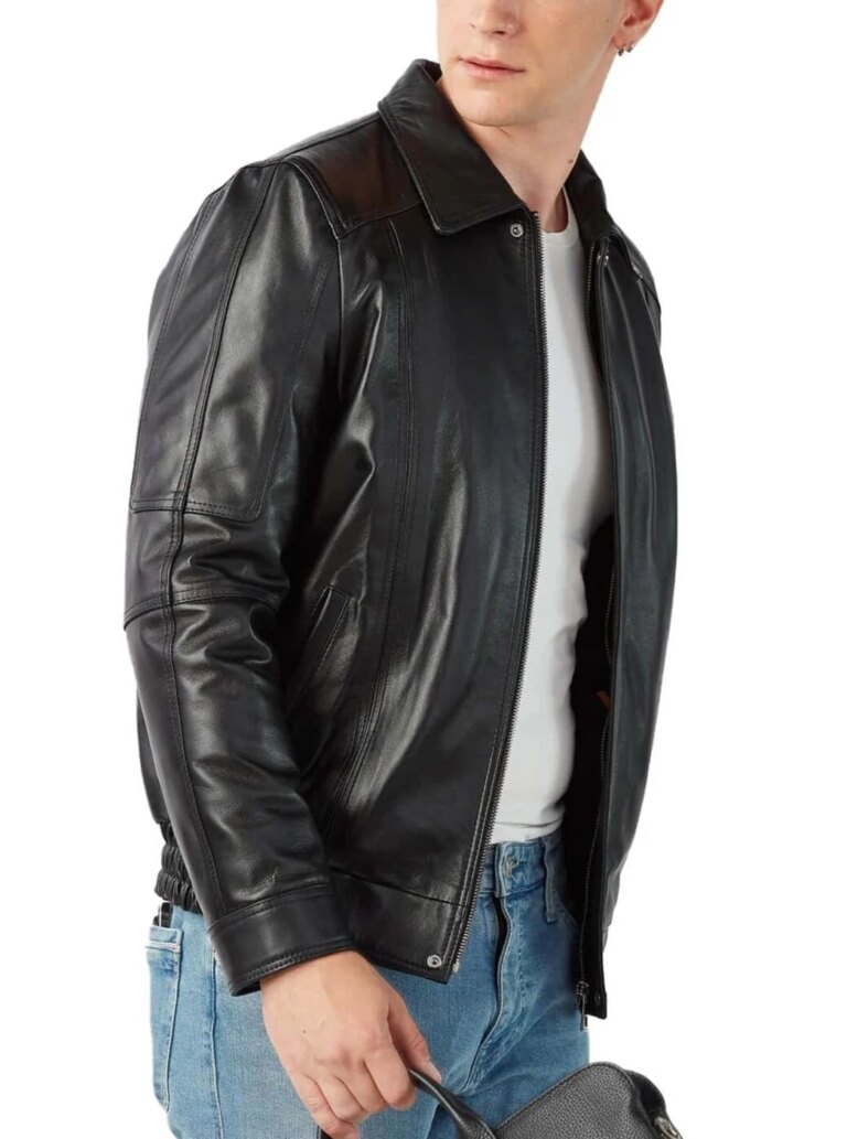 Quest-Black-Leather-Bomber-Jacket-4