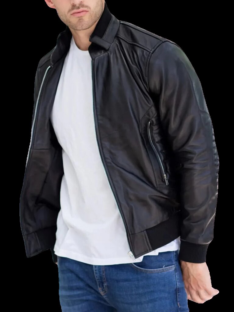 Rebel-Black-Leather-Bomber-Jacket-2