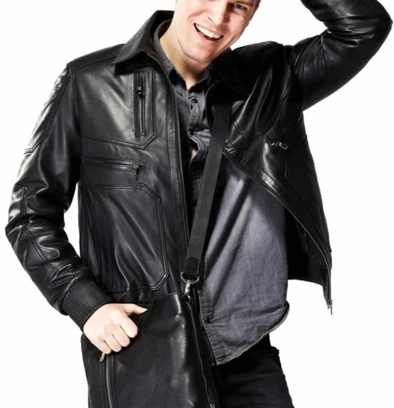 Serenity-Black-Leather-Bomber-Jacket-3
