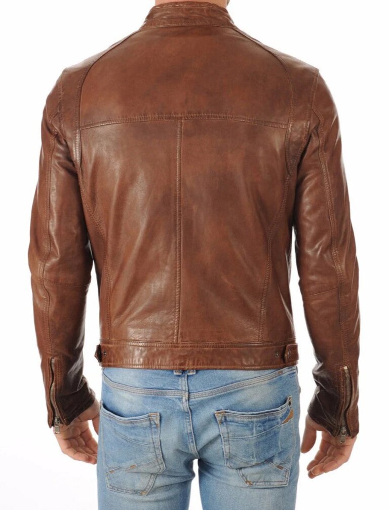 Stealth-Brown-Leather-Biker-Jacket-3