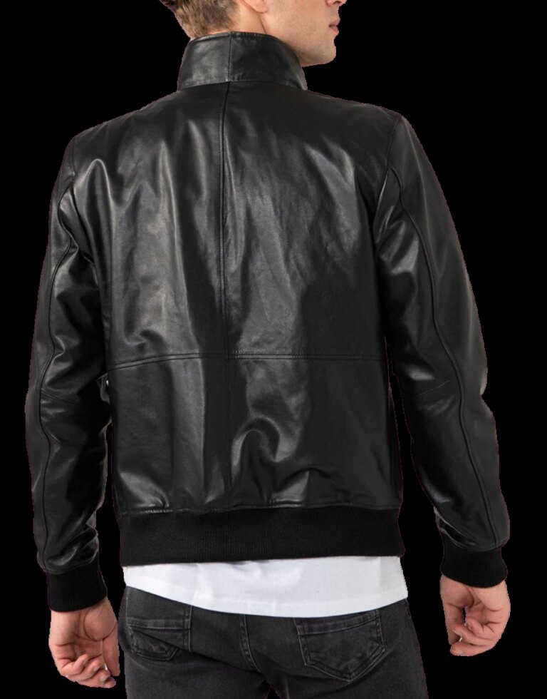 Urbanite-Black-Leather-Bomber-Jacket-4