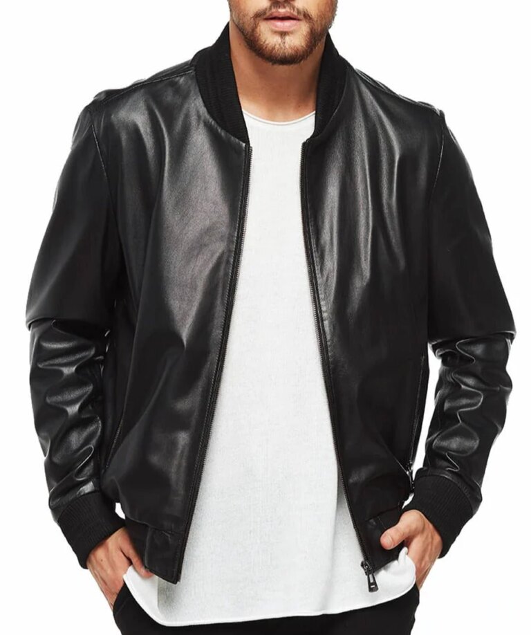 Velocity-Black-Leather-Bomber-Jacket-3