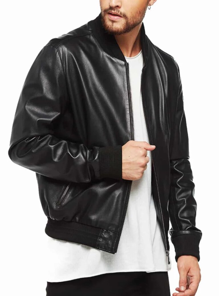Velocity-Black-Leather-Bomber-Jacket-4
