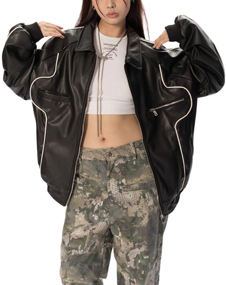 Women_s-Freya-Black-Oversized-Leather-Jacket-front2