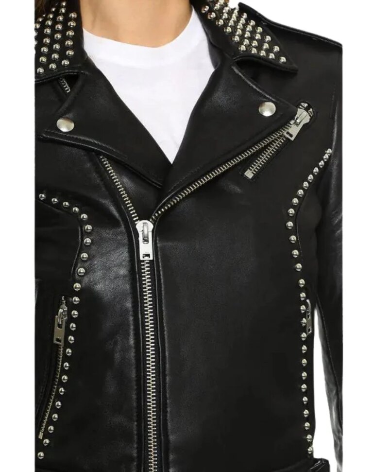 Women_sAriaStuddedBlackBikerLeatherJacketcloseup