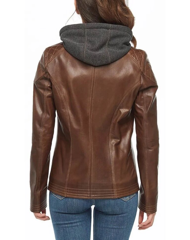 Women_sBlissBrownHoodedLeatherJacketback