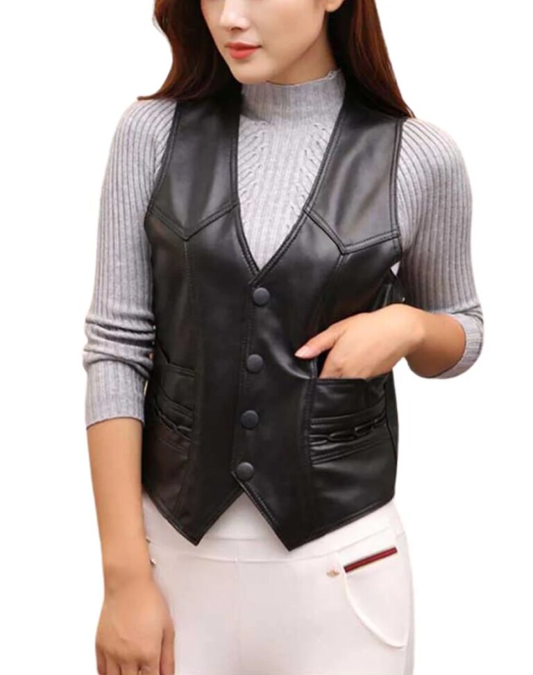 Women_sCarmenBlackLeatherVestfront2