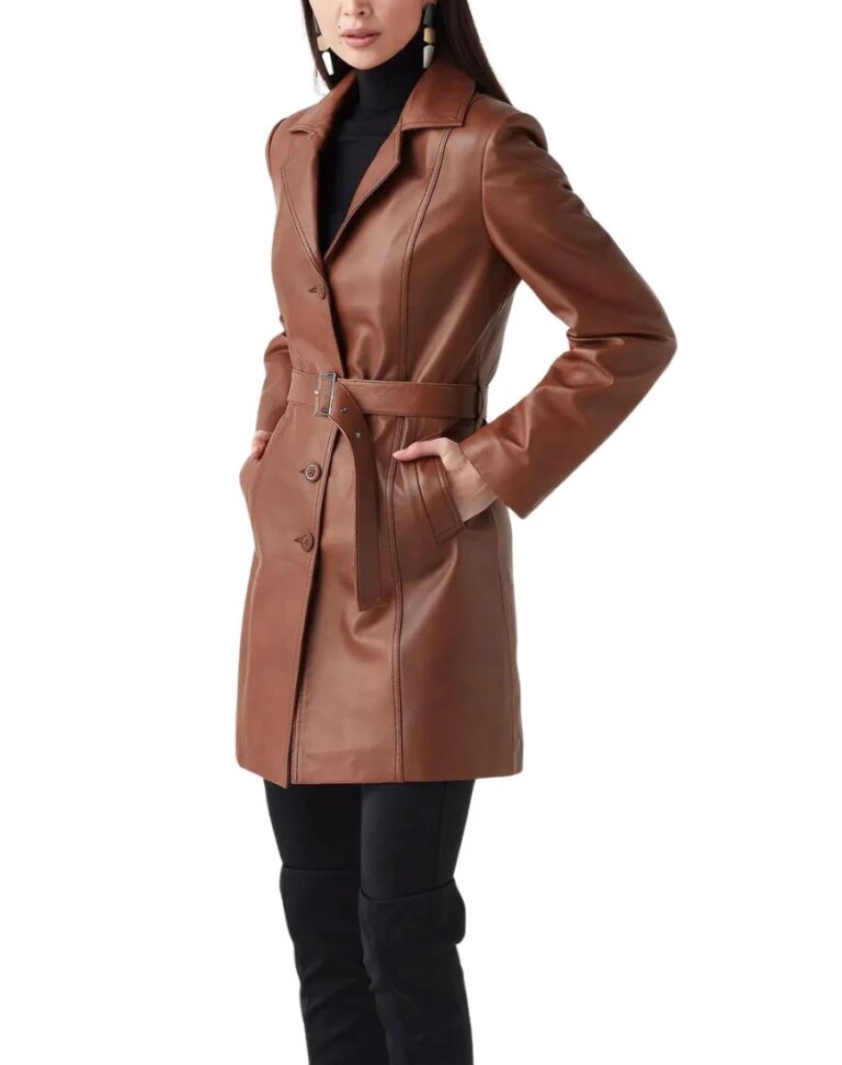 Women_sCelesteBrownLeatherTrenchCoatside1
