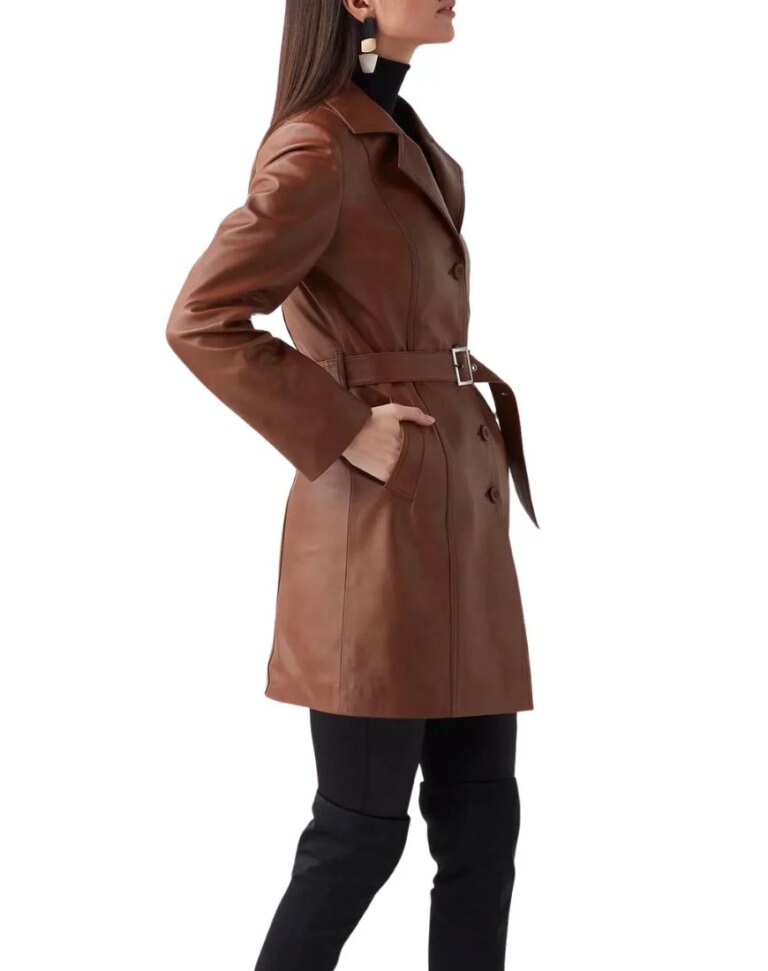 Women_sCelesteBrownLeatherTrenchCoatside2
