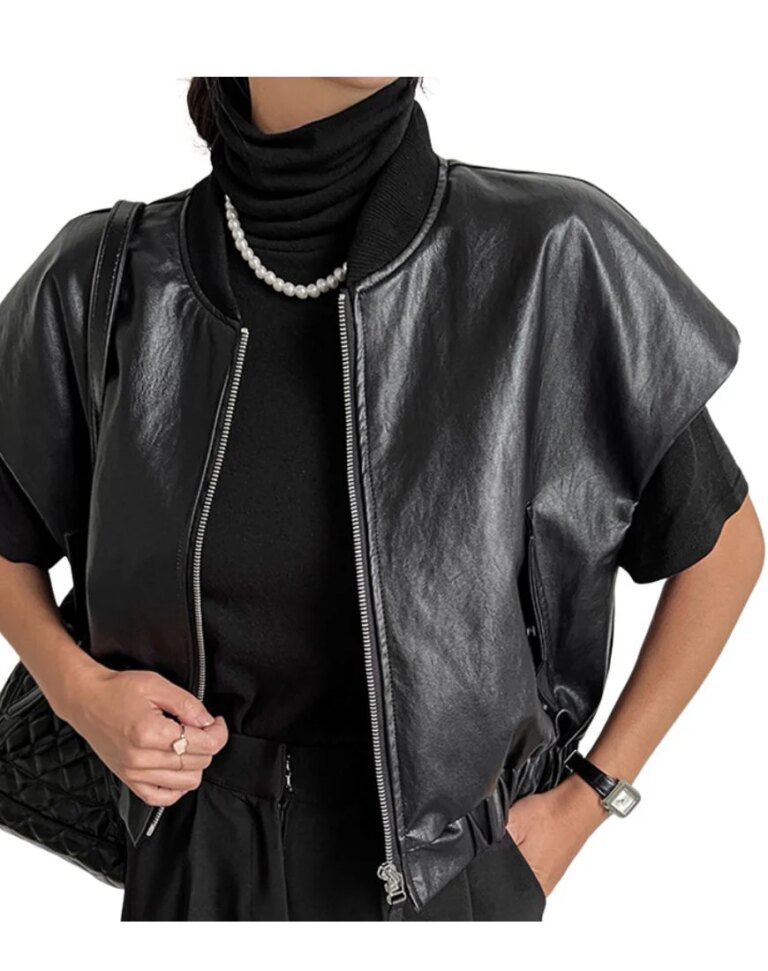 Women_sDulceBlackLeatherVestfront2