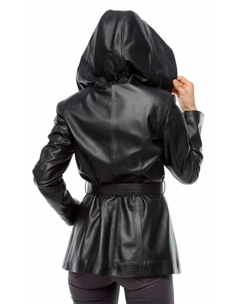 Women_sHaloBlackHoodedLeatherCoatback