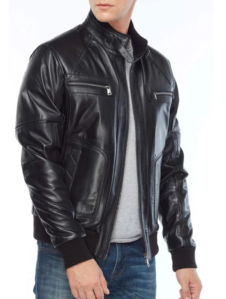 Zenith-Black-Leather-Bomber-Jacket-3