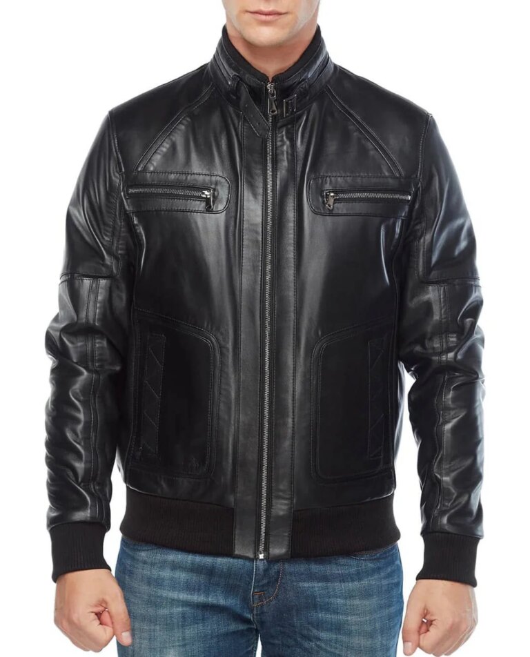 Zenith-Black-Leather-Bomber-Jacket-5